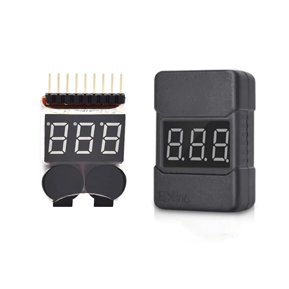 Drone Battery Alarm - BX100 1-8S Lipo Batterijspanningsindicator Tester Laagspanning