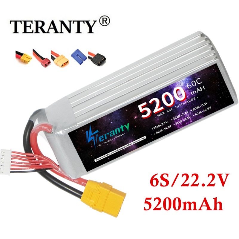 Drone Battery 6S - 6S 5200Mah Lipo Batterij 22.2V 60c
