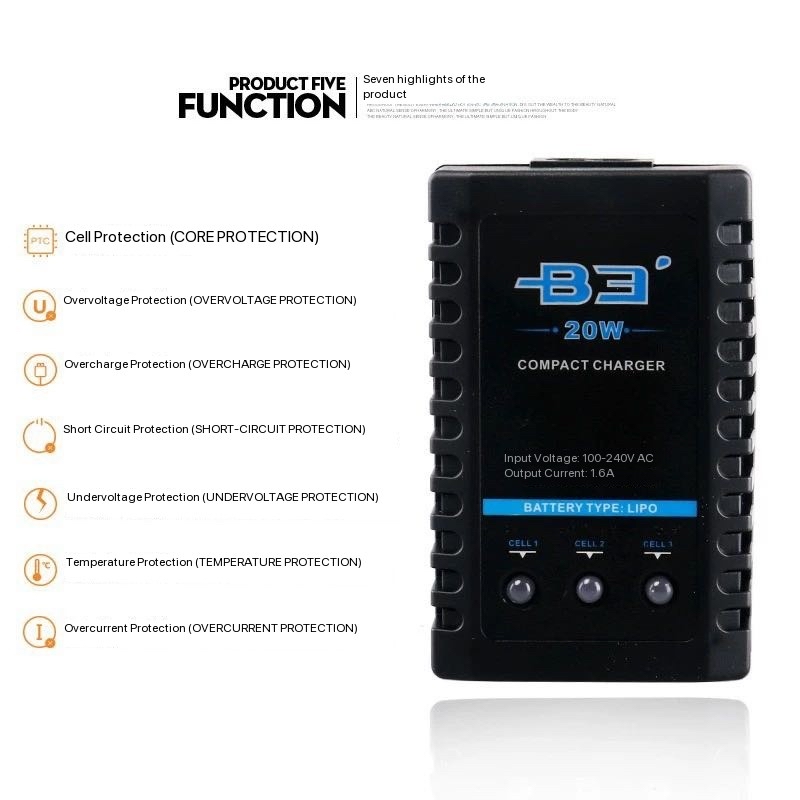 B3 20W eenvoudige gebalanceerd - Drone Battery 3S recensie en prijs