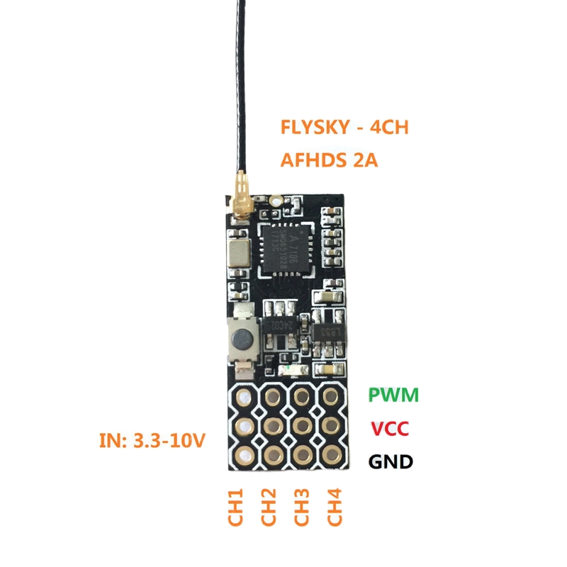Flysky FS2A Mini-ontvanger 4CH - Drone Battery Lipo recensie en prijs