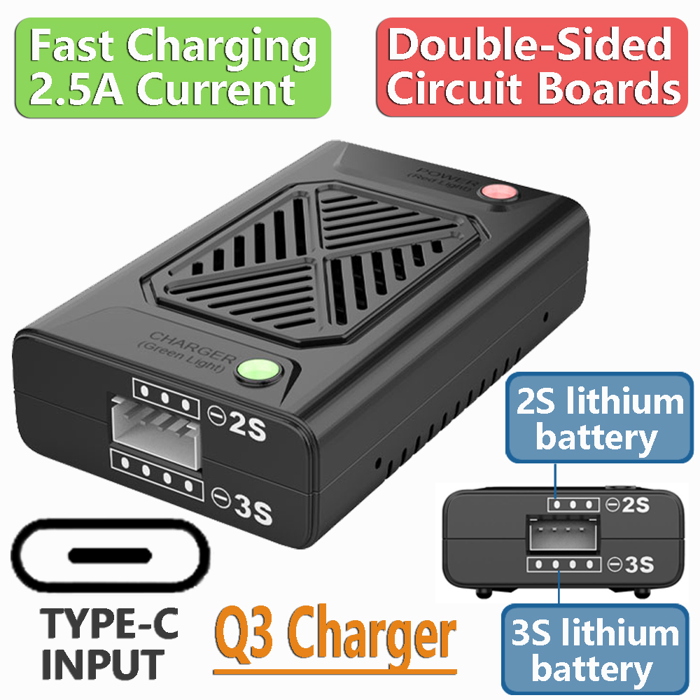 Q3 Compact Balanslader 2S 3S L - Drone Battery 3S recensie en prijs